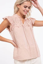 Load image into Gallery viewer, Juniper Eyelet Lace Top
