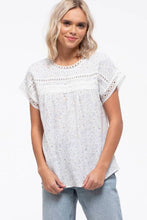 Load image into Gallery viewer, Aspen Floral Eyelet Top
